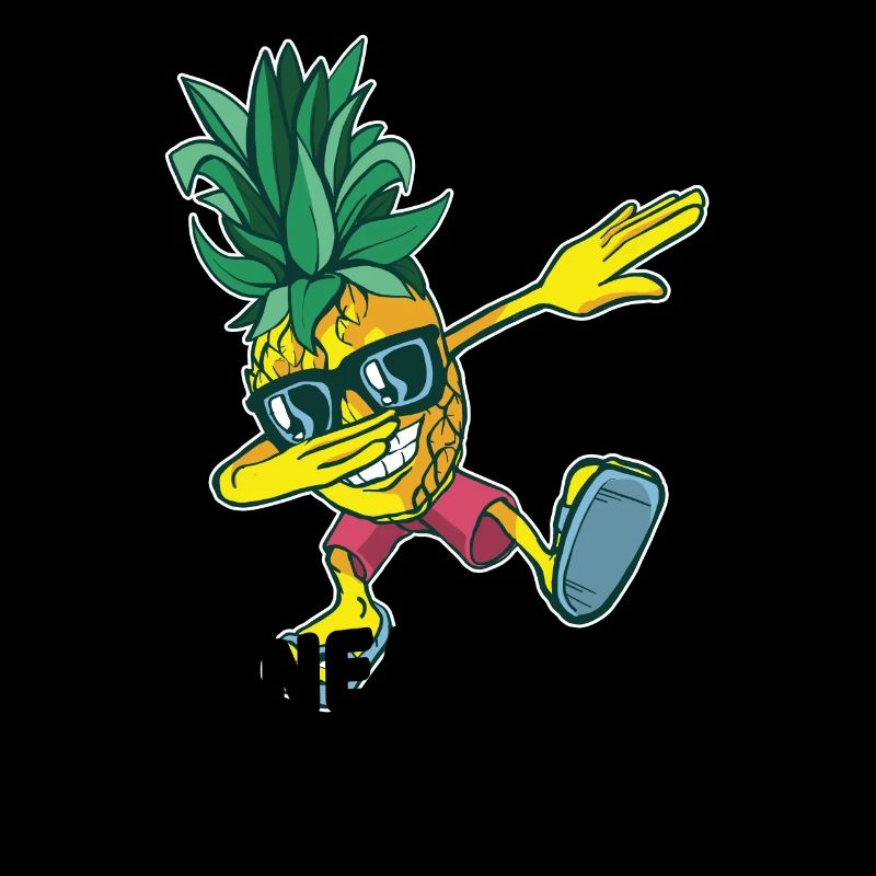dabbing pineapple