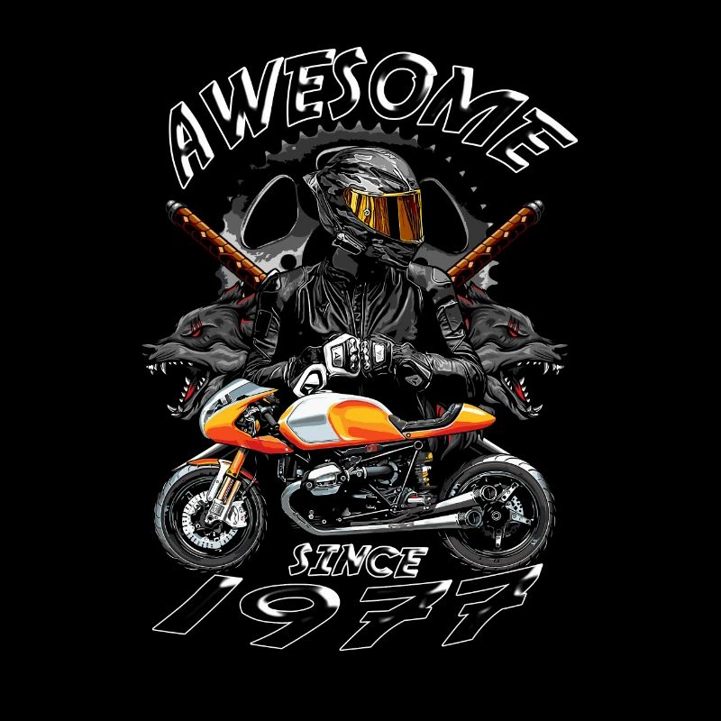 Awesome since 1977, Biker Geburtstag