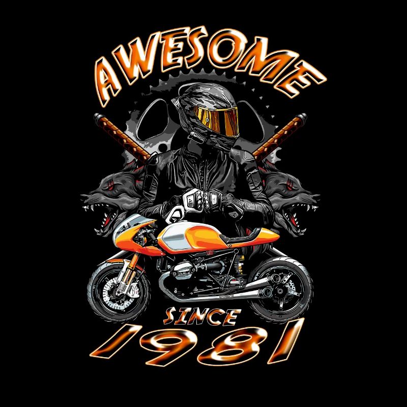 Awesome since 1981, Biker Geburtstag