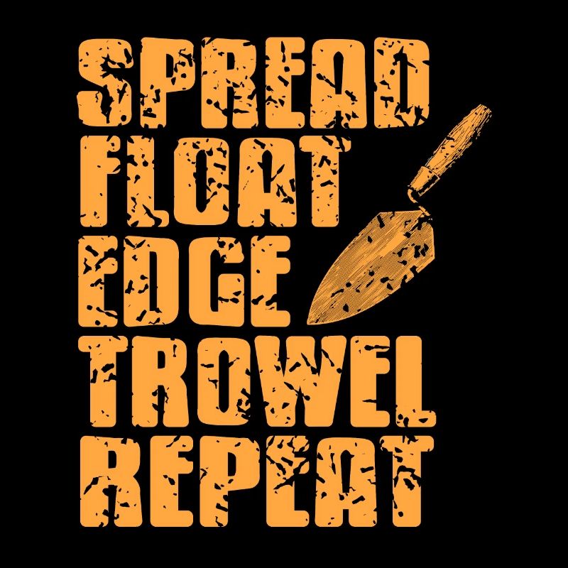 Spread Float Edge Trowel Répéter Rétro Drôle Mason