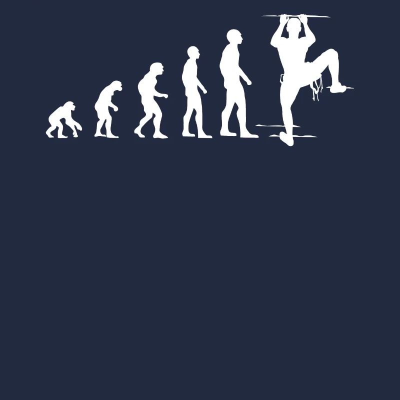 Klettern Evolution Lustig Bergsteigen Geschenk
