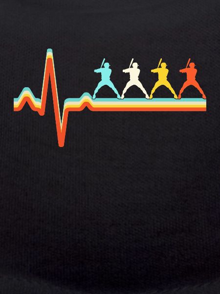 Baseball Retro Heartbeat