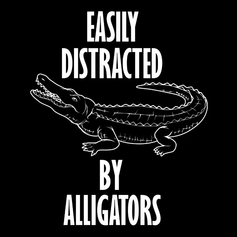 Distrait par les alligators, la faune, les