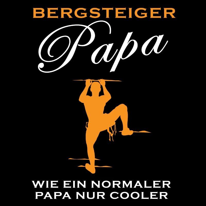 Bergsteiger Papa Spruch Klettern Geschenk Herren