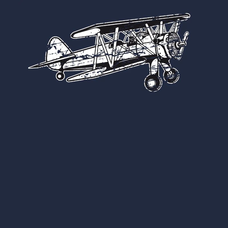 Biplane Airplane Pilot Flight Instructor Cadeau