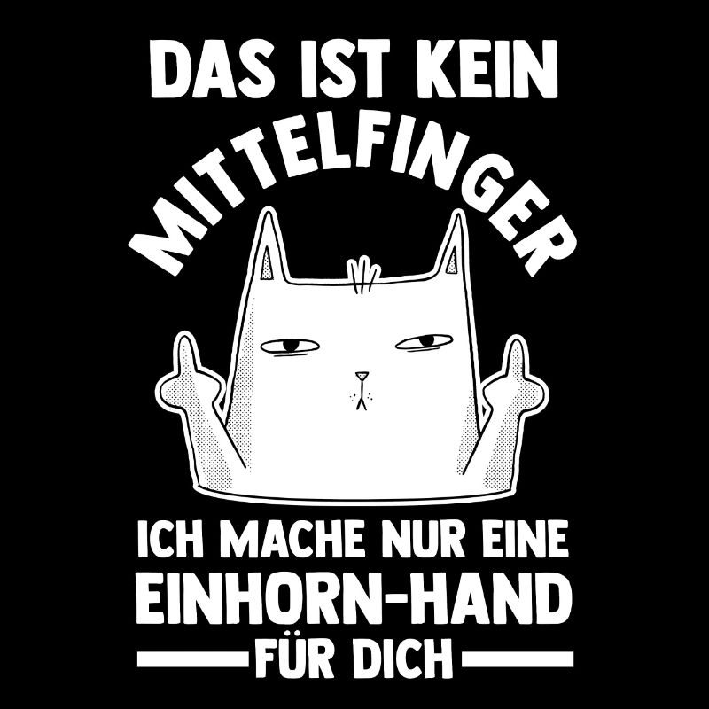 Das ist kein Mittelfinger Einhorn