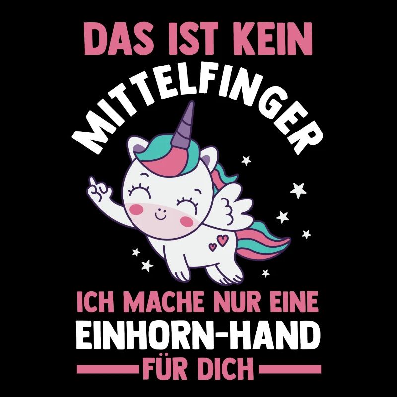 Das ist kein Mittelfinger Einhorn
