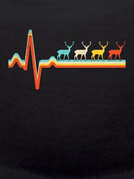 Deer Retro Heartbeat