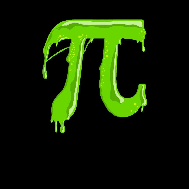 Green Slimy Pi - Funny math teacher for