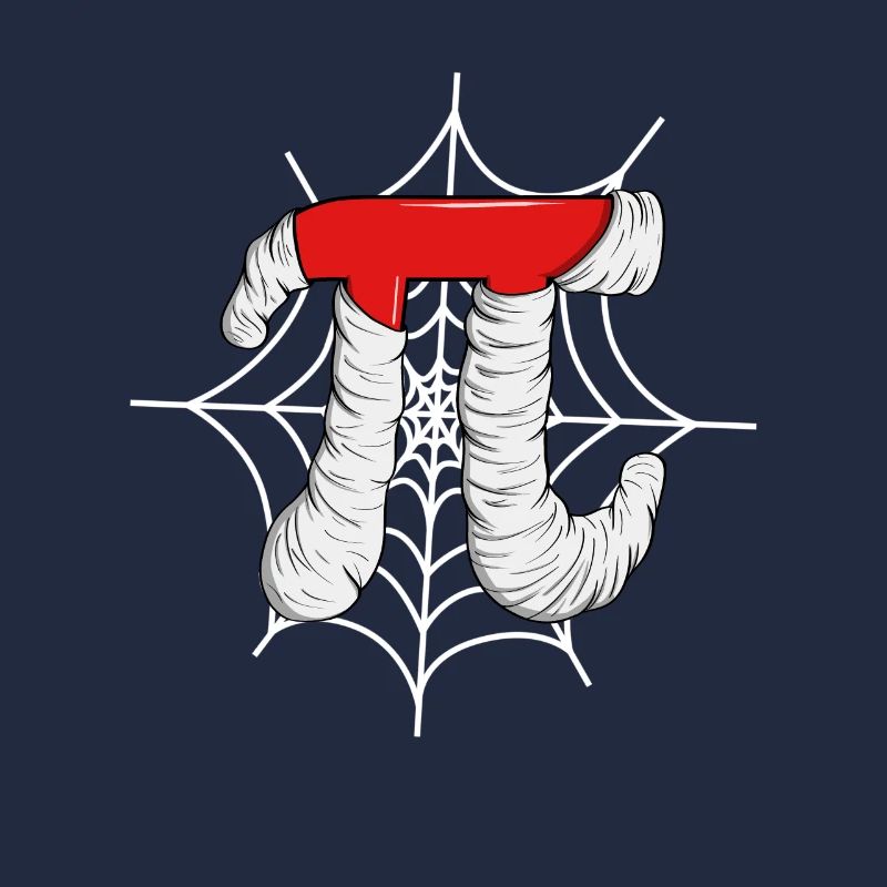 Pi Spider Web - Funny Pi Math Halloween