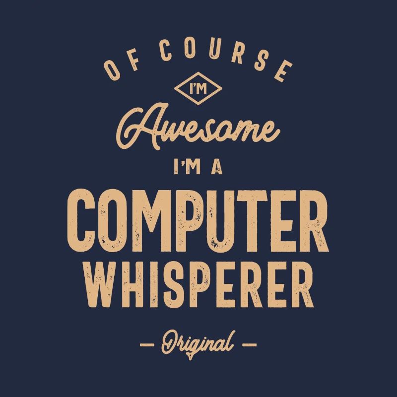 Computer Whisperer Funny Job Title Profession