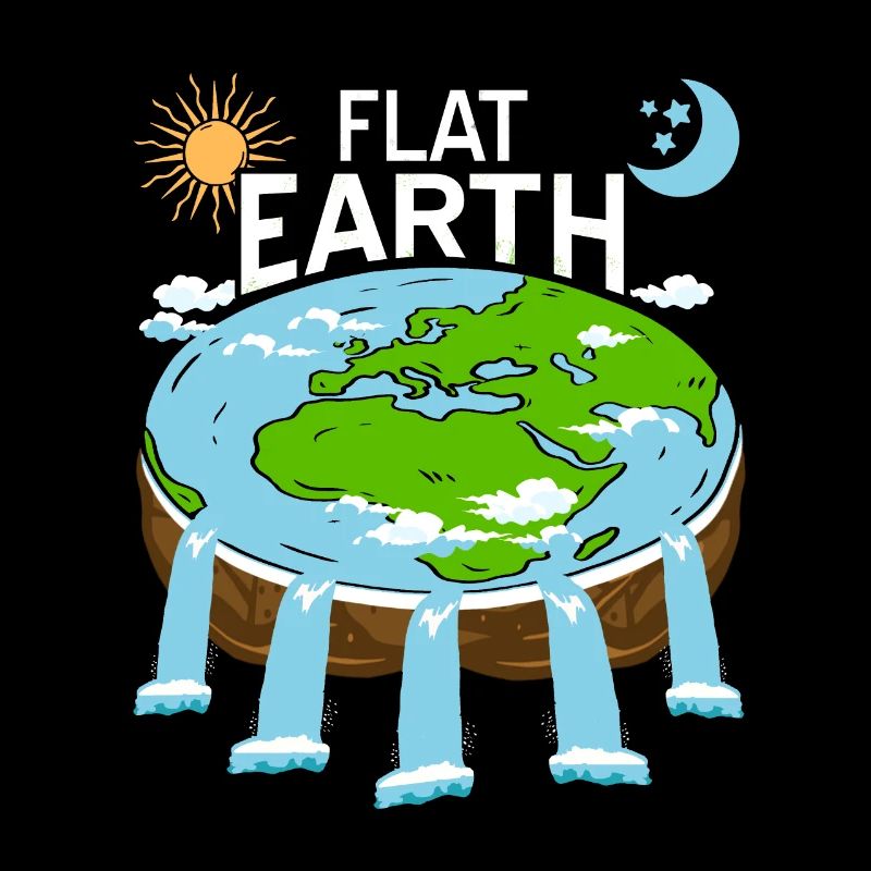 FLAT Earth Retro Flat Earther Designs