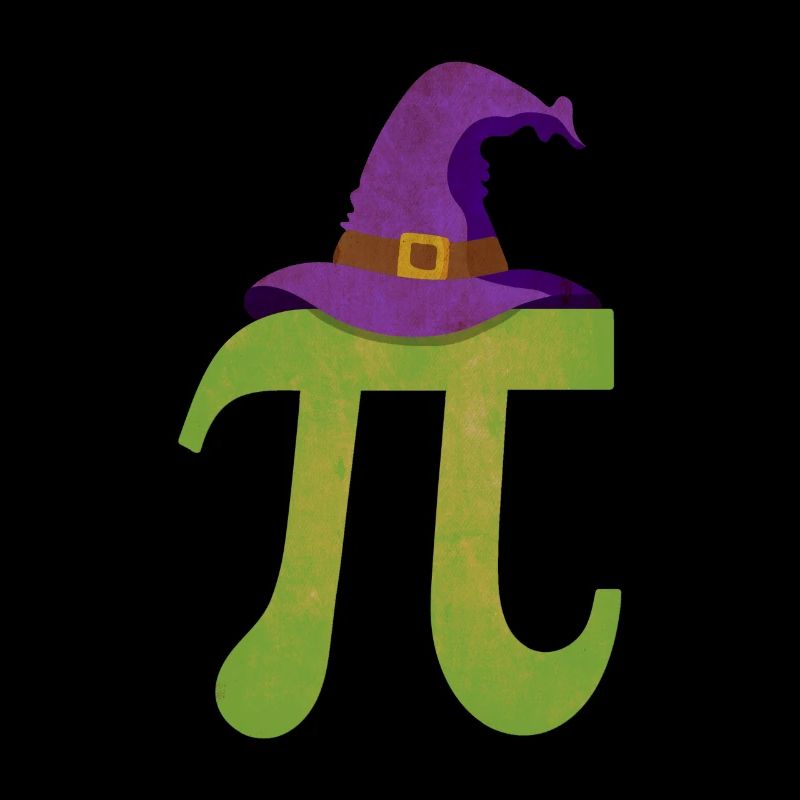 Pi Witch Hat - Pi Funny Math Halloween