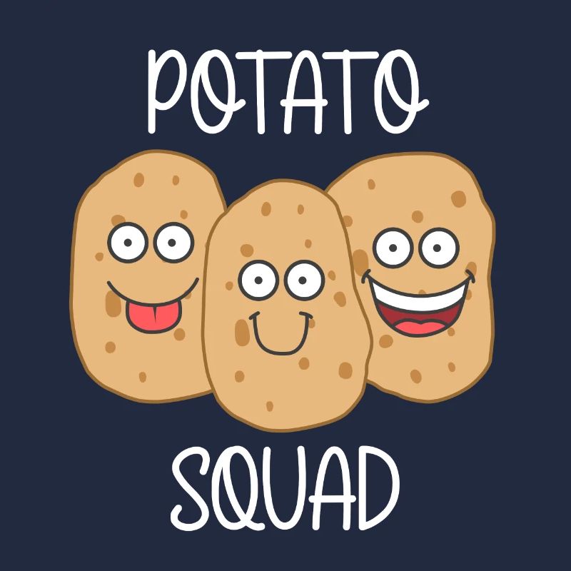 Potatoe Squad Vegetables Cute Potato Chef