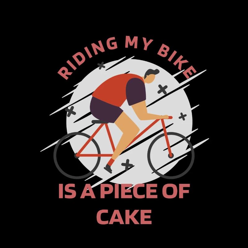 Faire du vélo est un morceau de gâteau Retro Biking