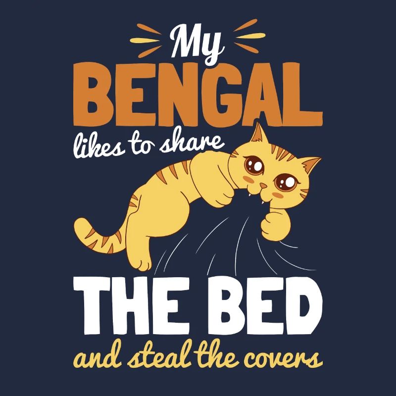 Bengal chat dans le lit chat maman chat papa geschen
