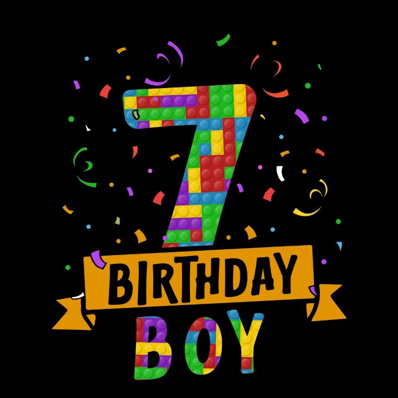 Blocs de construction enfant anniversaire 7 ans