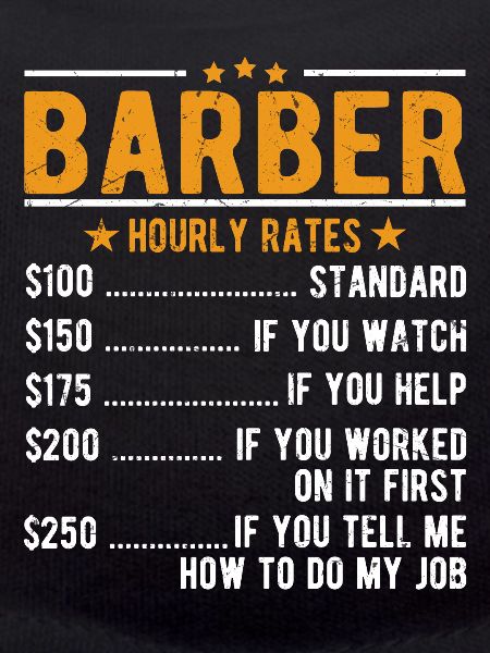 Barbier Stundenlohn