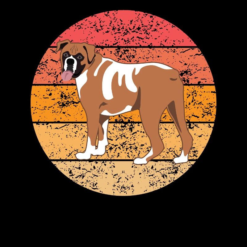 Deutsche Boxer Hund Hundeliebhaber Retro Geschenk