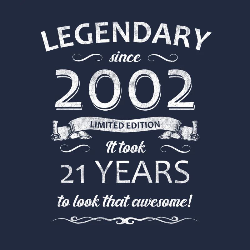 21. Geburtstag Legendär seit 2002 Retro