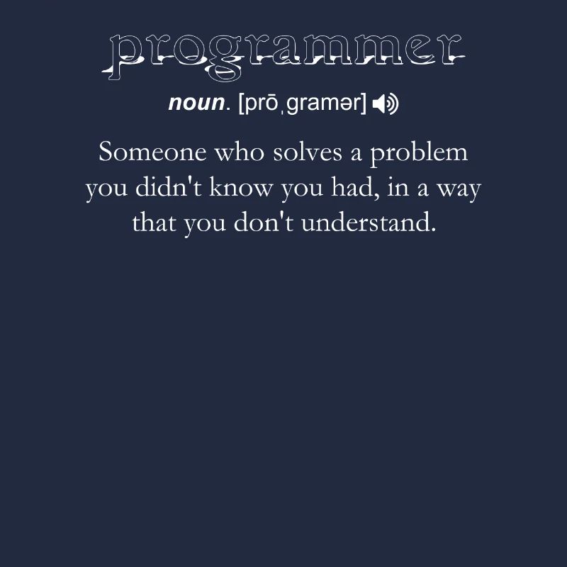 Programmierer Lustige Definition Codierung Humor Computer