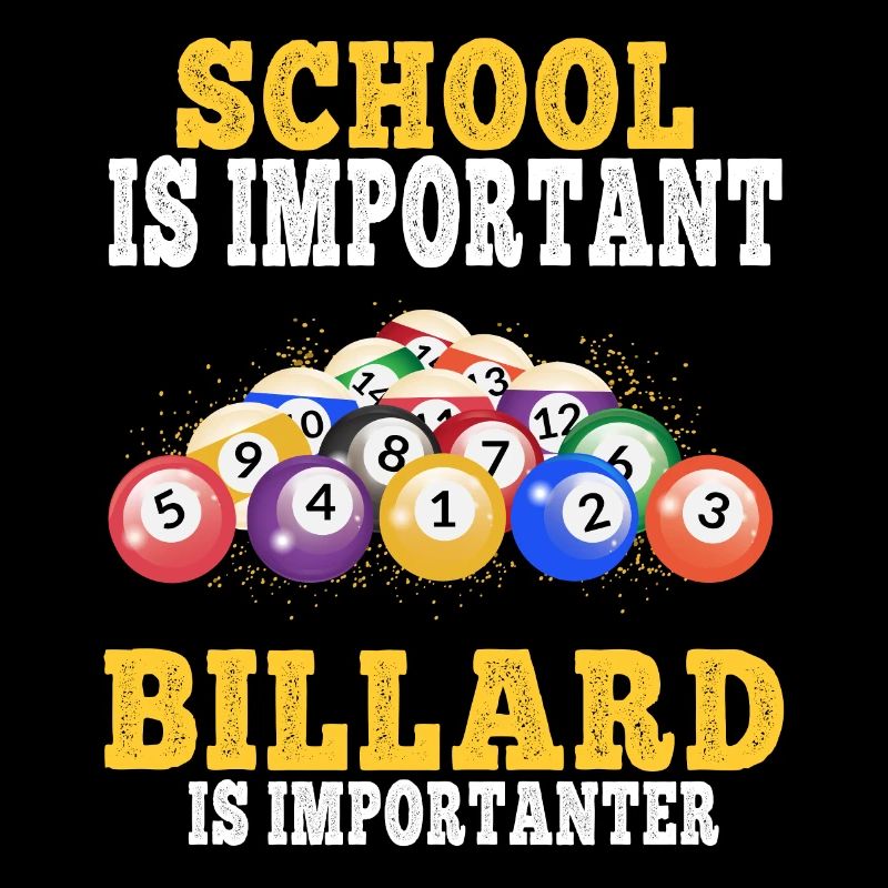 Le billard est plus important Le billard joue au snooker