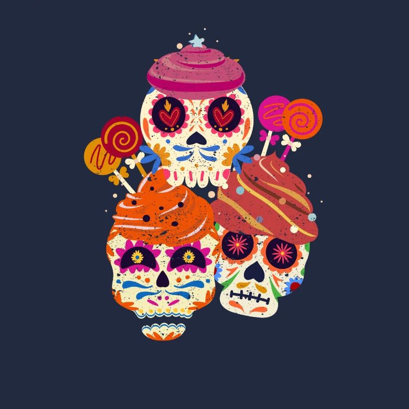Cute Sugar Skull Cupcakes Funny Cinco De