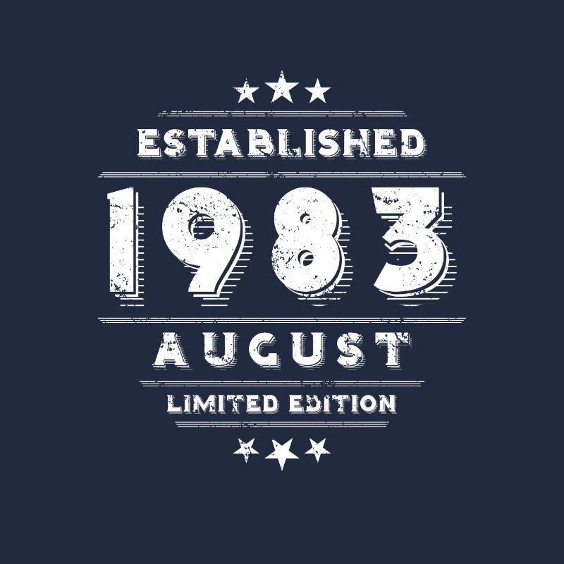 Birthday in August 1983 - August