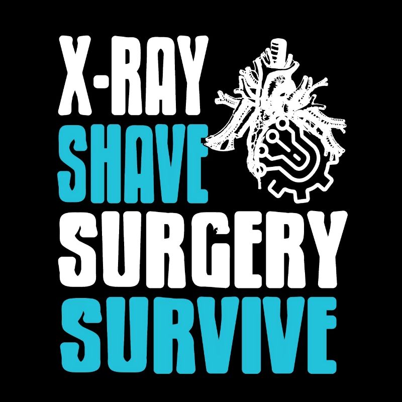 X-Ray Shave Surgery Survive Retro Funny Surgeon