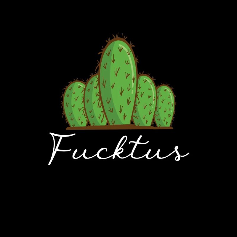 Mittelfinger Kaktus Fucktus Statement