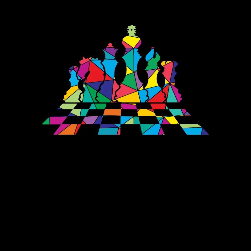 Low Poly Tischspiel Polygon Schach