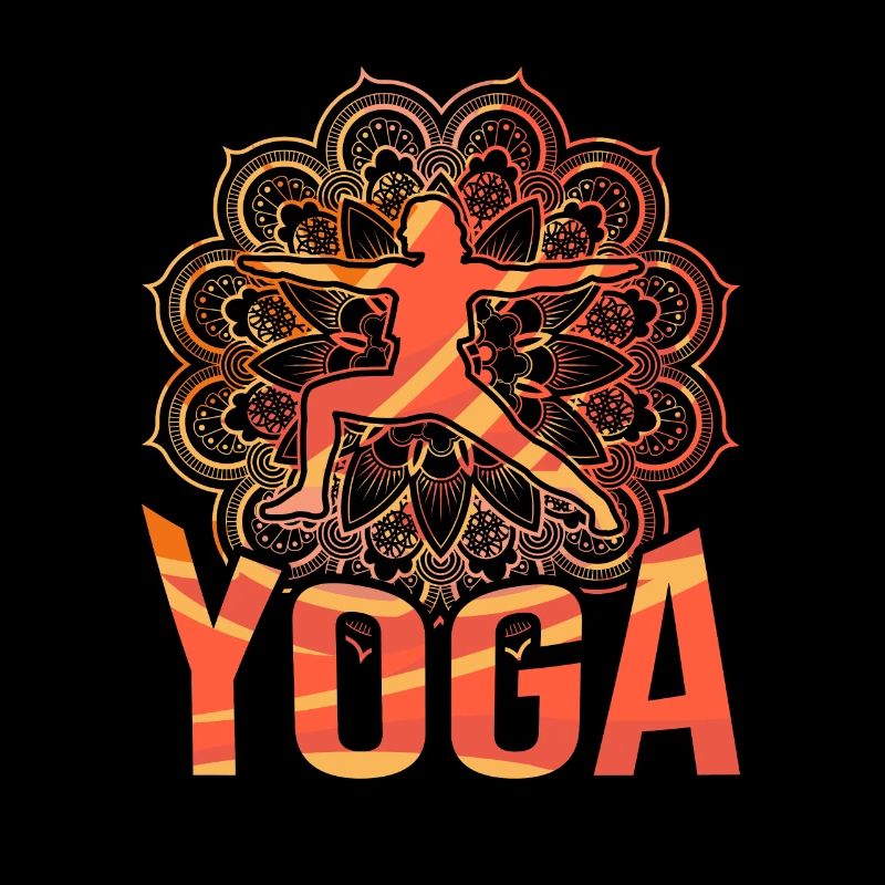 Mandala Warrior Pose Yoga