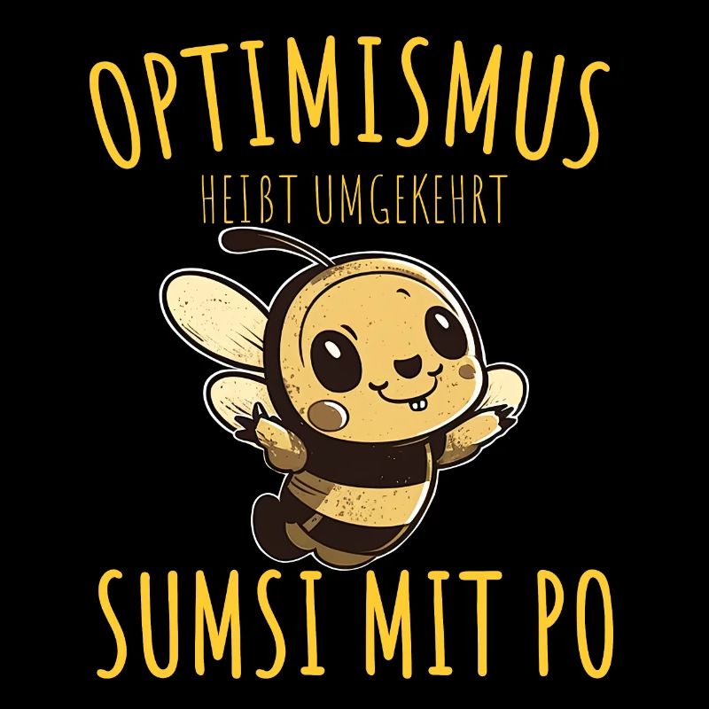 Optimismus Sumsi mit Po Imker Honig Biene