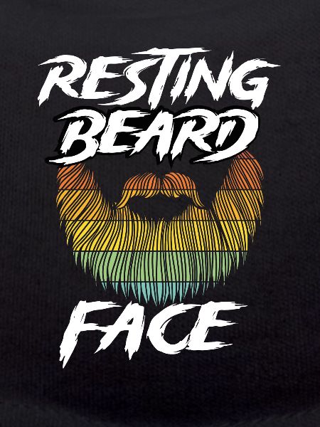 Resting beard face