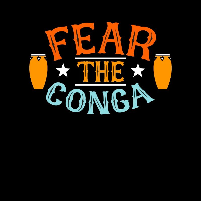 Conga Fear Le batteur d’instruments de musique Conga