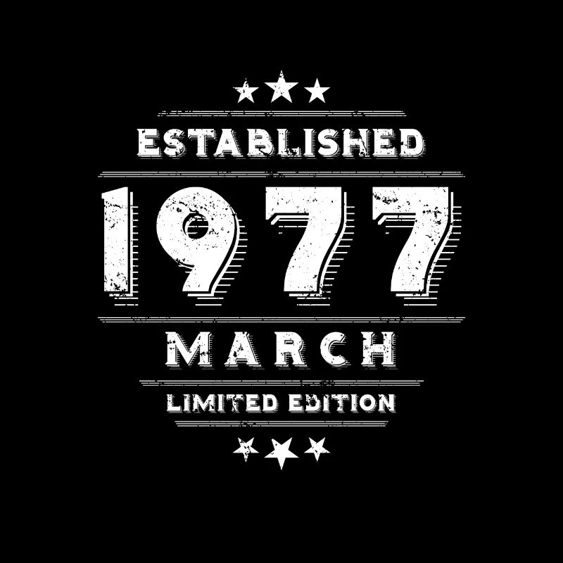 Birthday in March 1977 - March