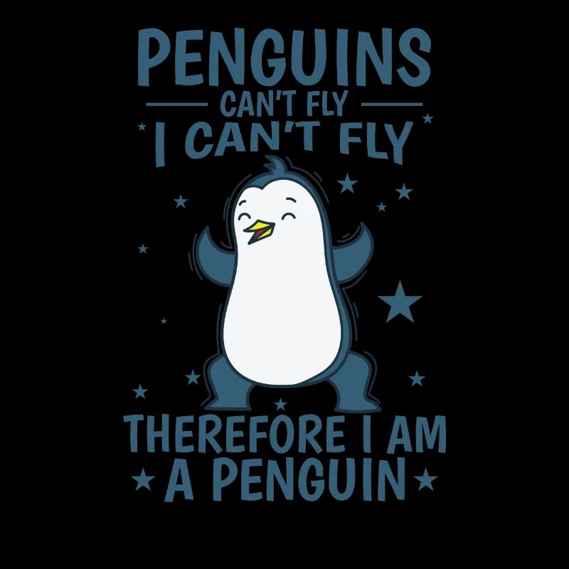 Les pingouins ne peuvent pas voler Je suis un oiseau pingouin