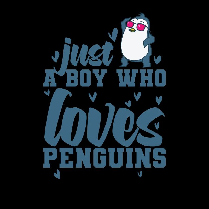 Juste un garçon qui aime Penguins Bird