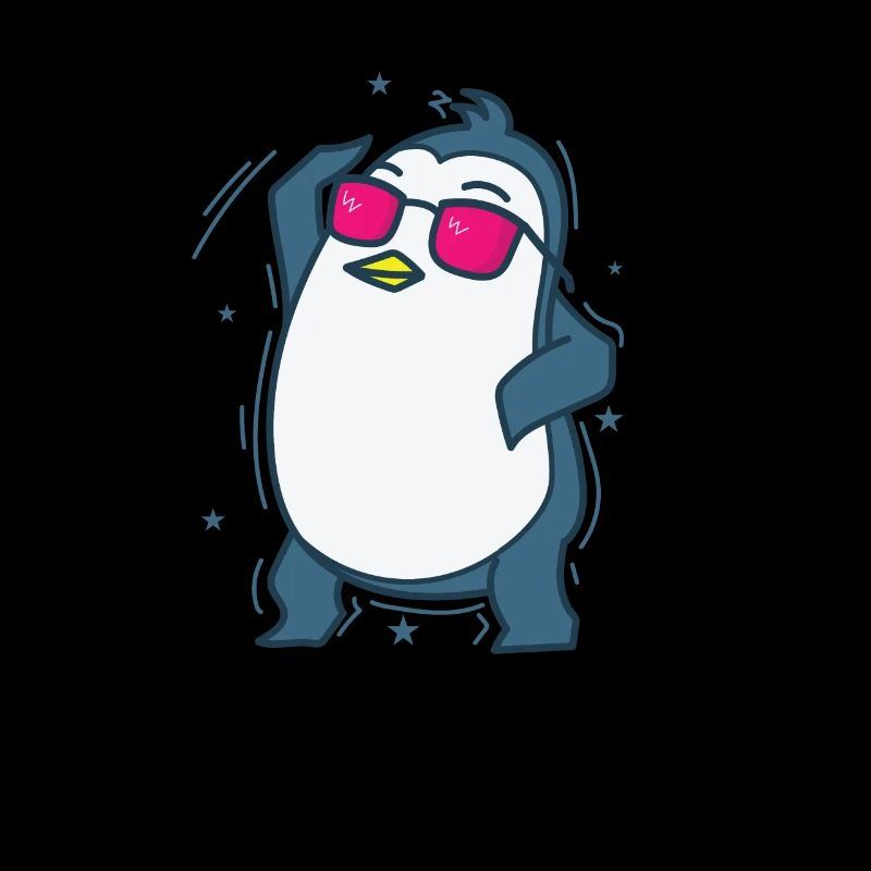 Pingouin dansant l’oiseau antarctique