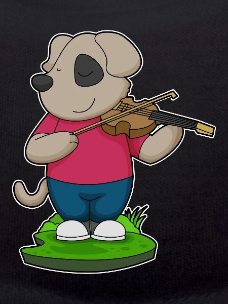 Dog Musician Violin Music
