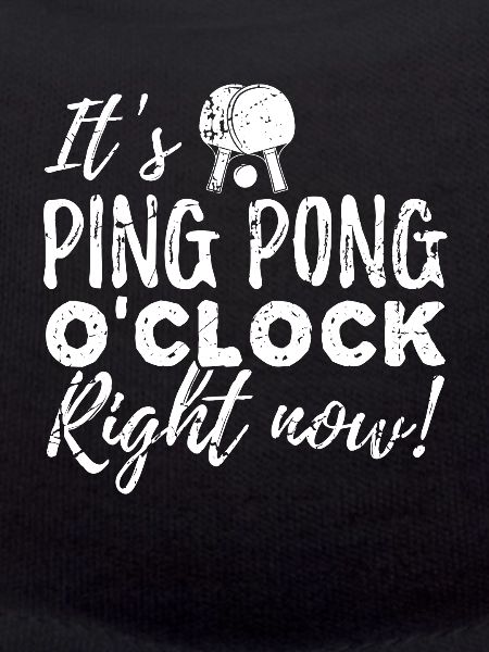 It's Ping Pong o'Clock