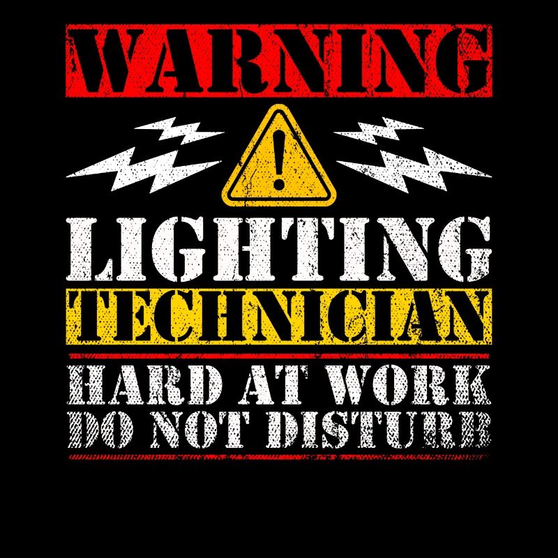 Warning Lightning Technician At Work