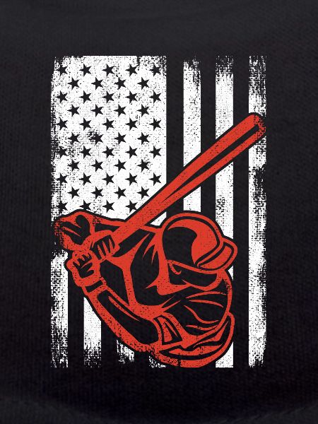 Patriotischer Baseballspieler