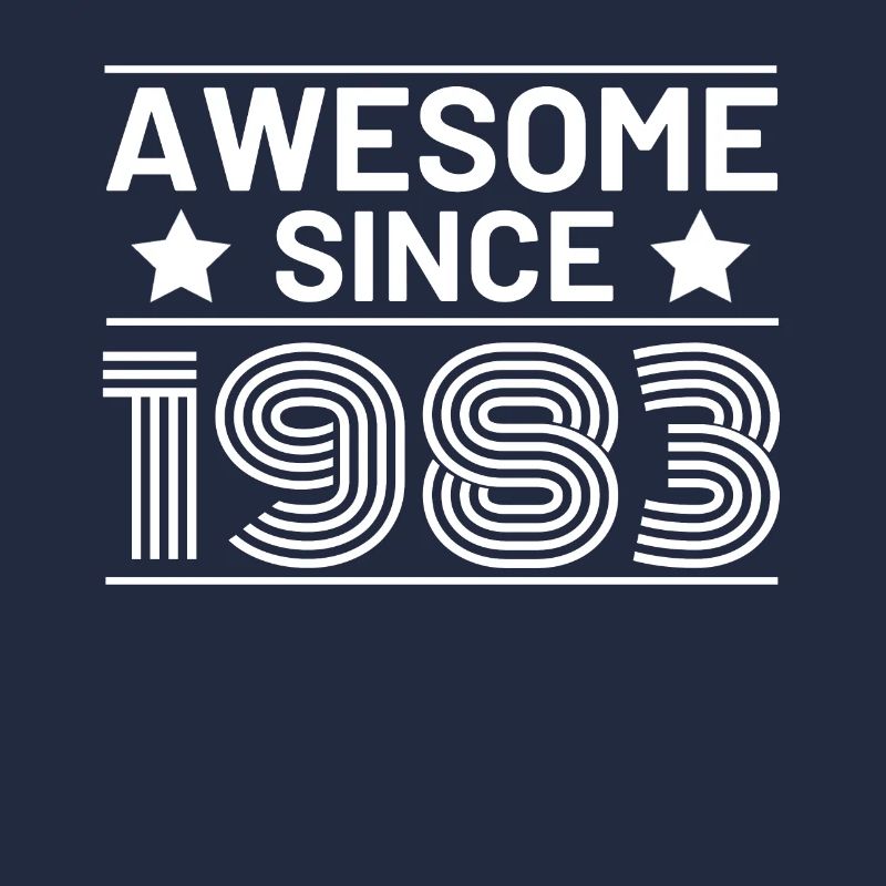 1983 geburtstag retro