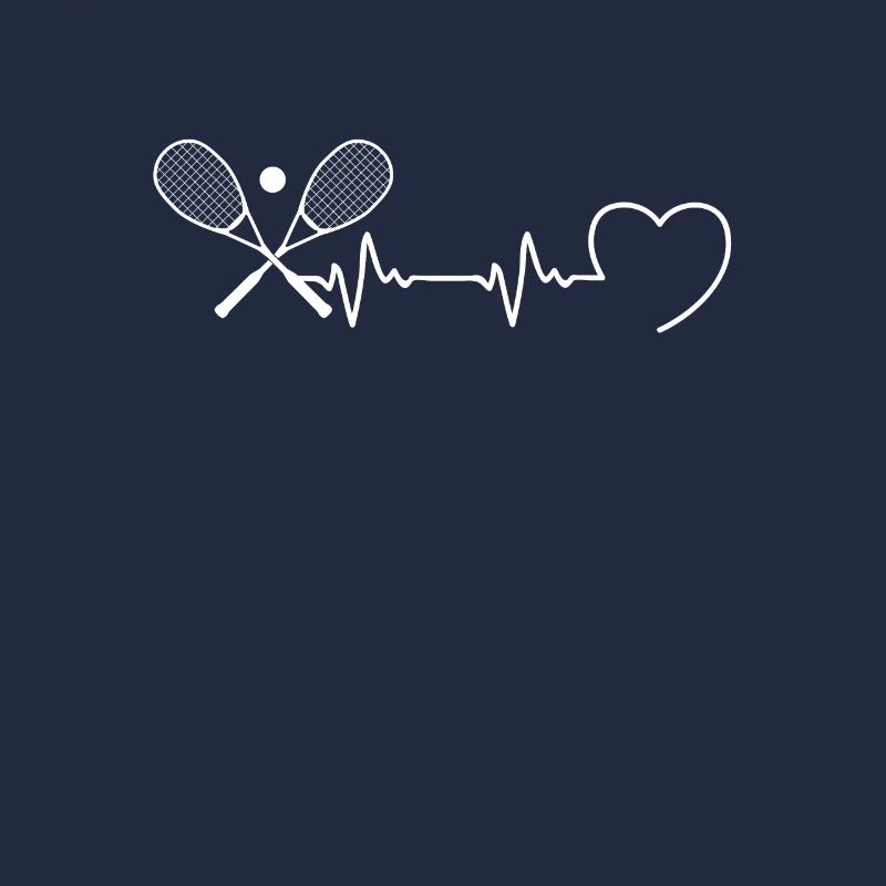 heartbeat squash man humor gift idea