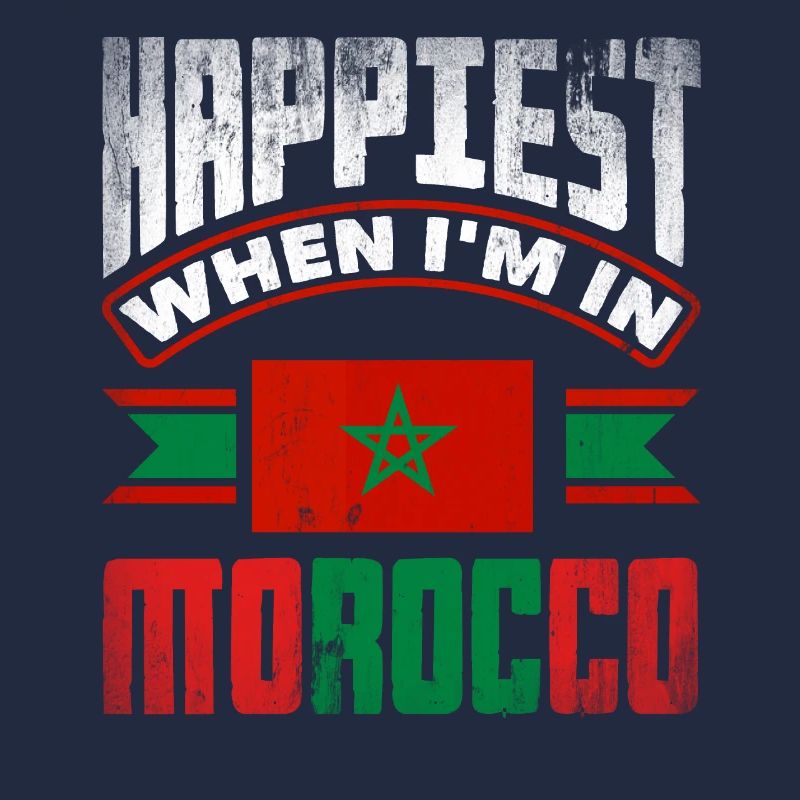 Morocco Moroccan Morocco Flag Happiest When Im In