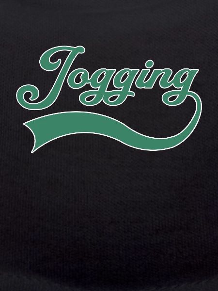 Jogging lettering