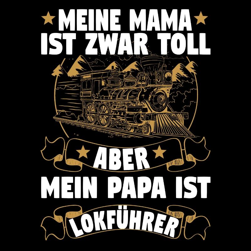 Dampflok Lokführer Eisenbahner Eisenbahn Vater