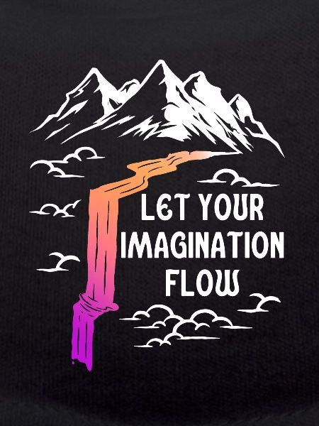 Space River Mountain Imagination