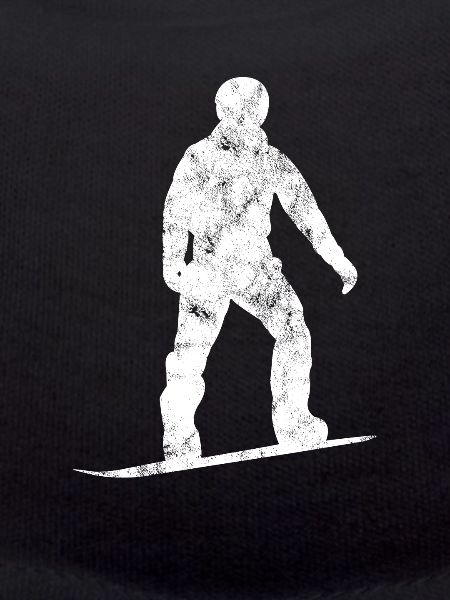 Silhouette de snowboard